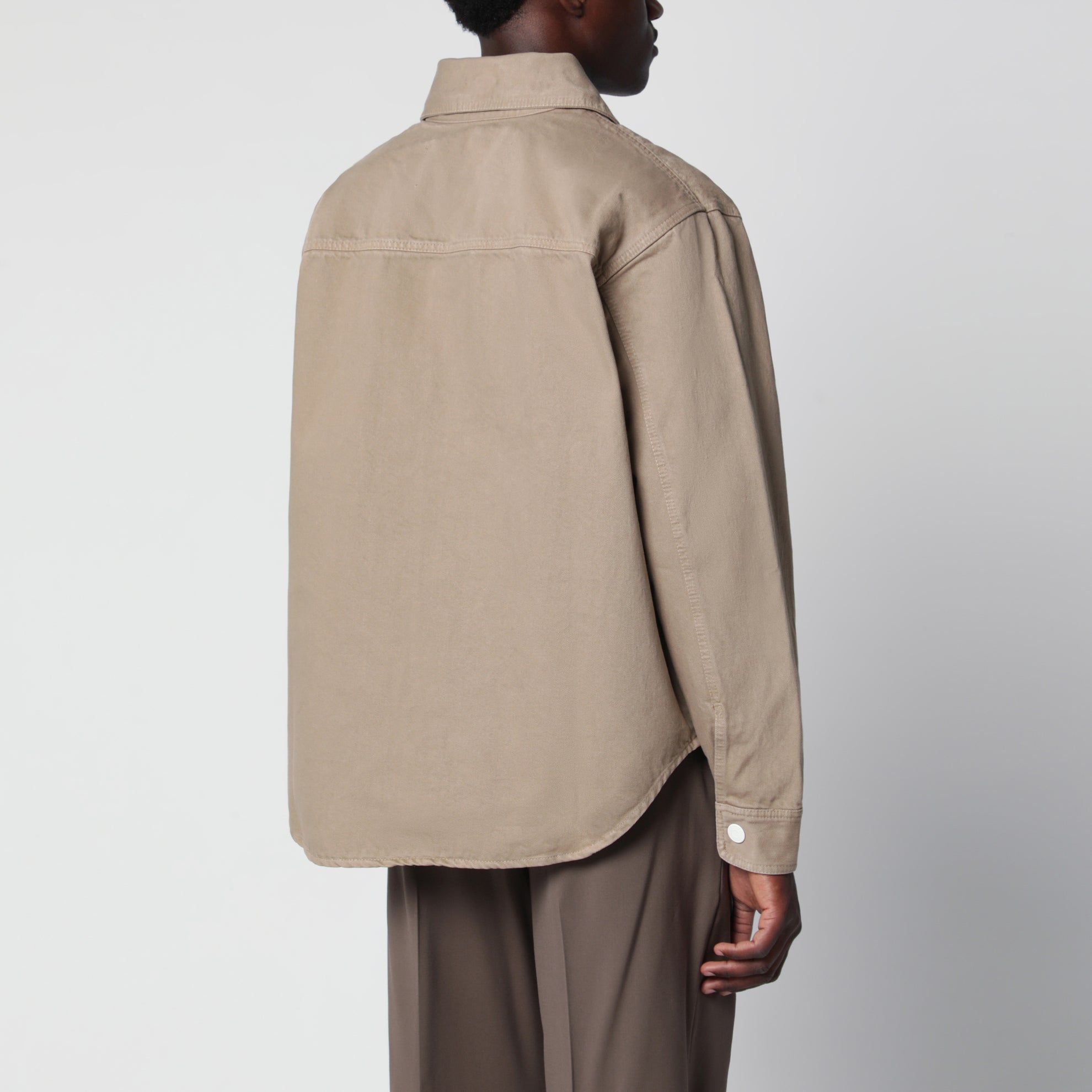 Camicia Ami de Coeur beige taupe