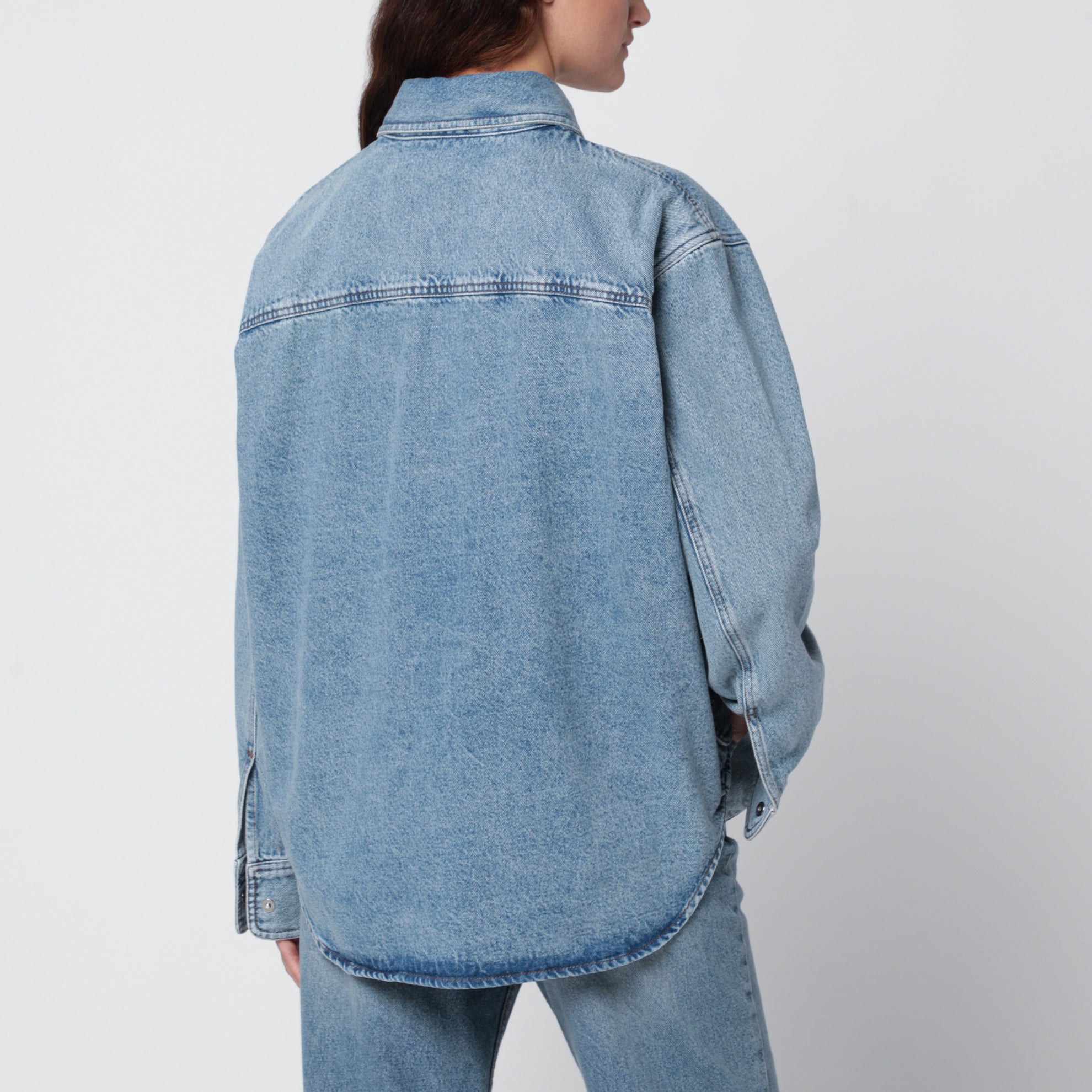 Blue Ami de Cœur overshirt in cotton