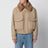 Veste matelassée beige en laine