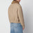 Giacca imbottita beige in lana