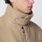 Giacca imbottita beige in lana