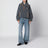Aschgraues Fleece-Sweatshirt mit Ami Patch