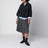 Anthrazitgraues Fleece-Sweatshirt mit Ami Patch