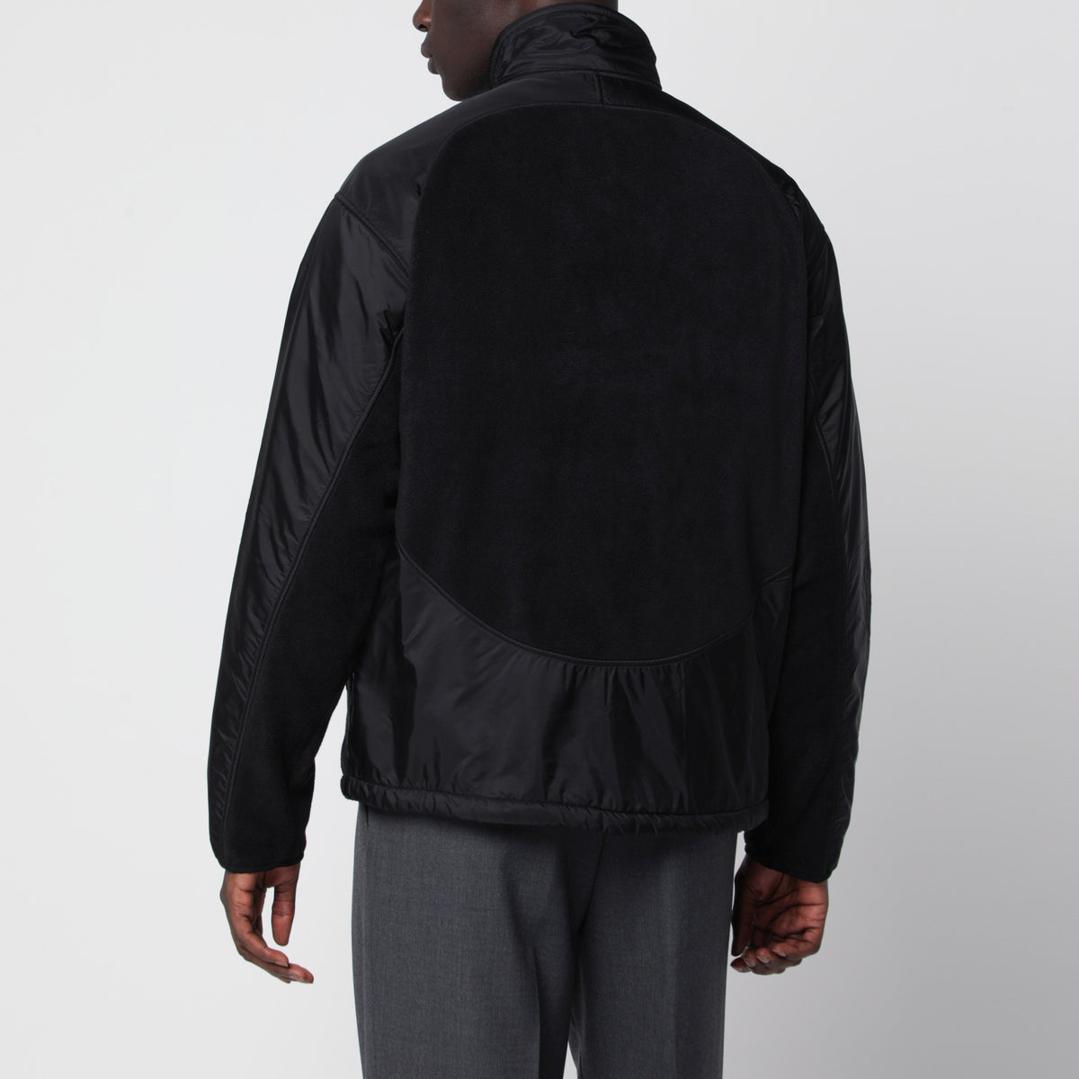 Schwarzer Fleece-Blouson