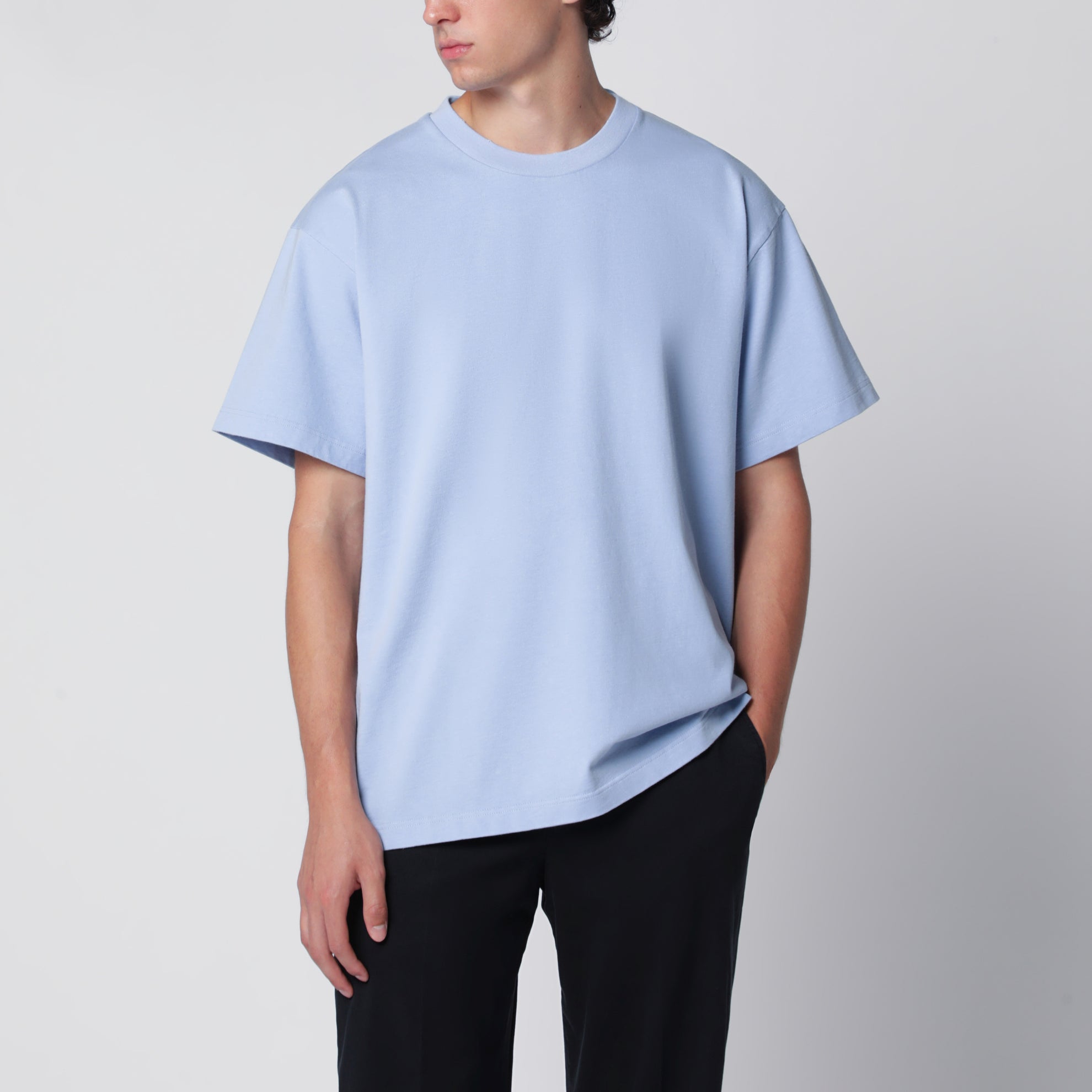 Sky Blue Cotton T-Shirt