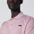 Polo rosa in piquet di cotone