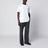 T-shirt boxy à col rond en coton blanc