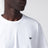 T-shirt boxy à col rond en coton blanc