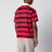 Polo a maniche corte a righe rosso / blu