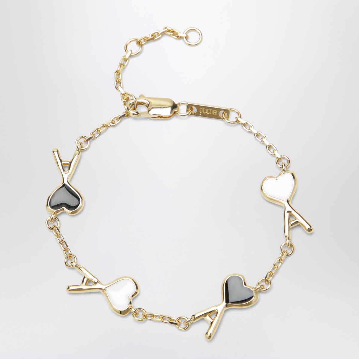 Bracciale Ami de Coeur oro/nero/bianco