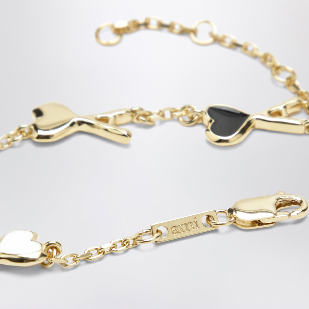 Bracciale Ami de Coeur oro/nero/bianco