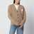 Cardigan Ami de Coeur beige in misto alpaca