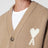 Cardigan Ami de Coeur beige en mélange d'alpaga