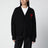 Ami De Coeur cardigan in black merino wool knit