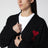Ami De Coeur cardigan in black merino wool knit