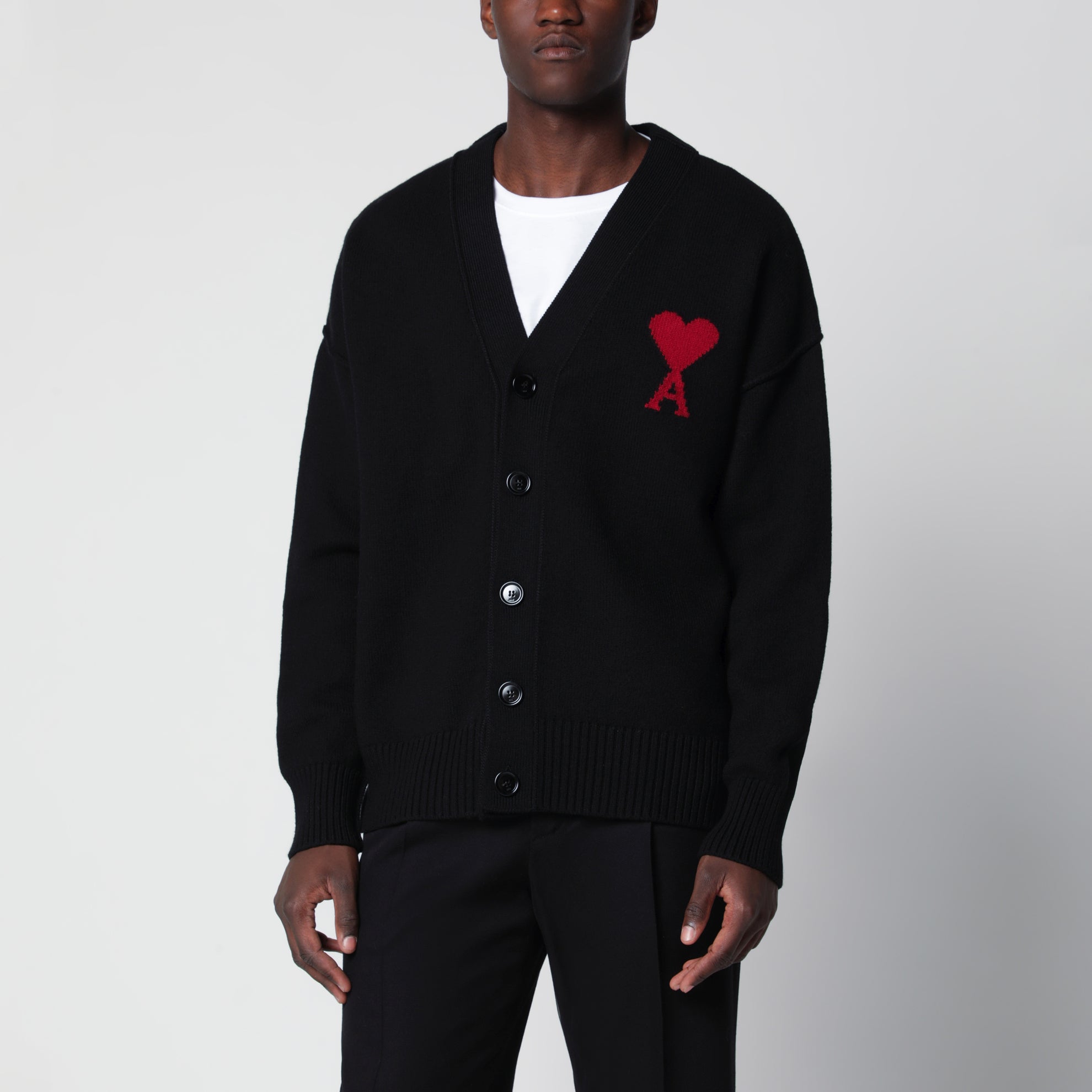 Black Ami de Coeur wool cardigan