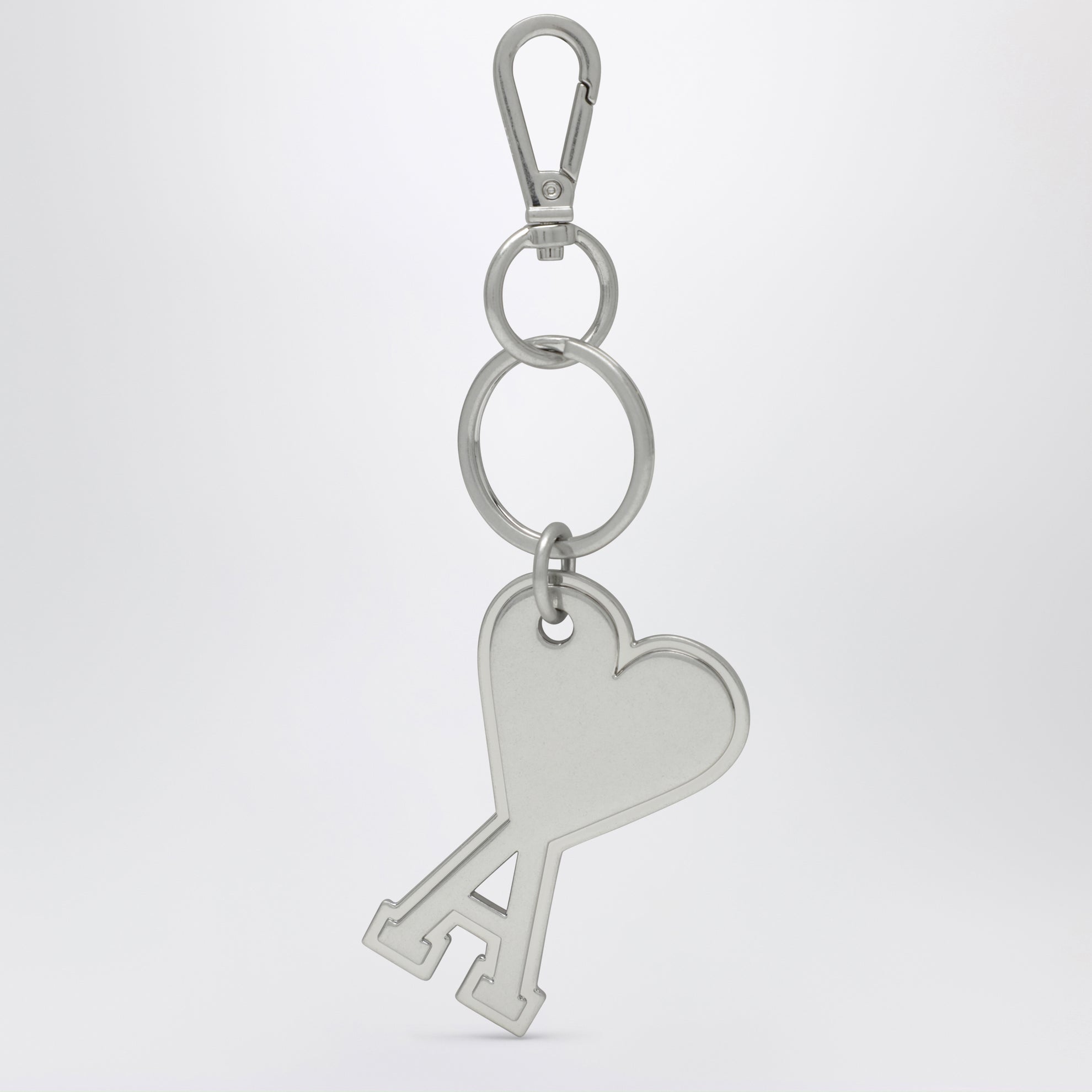 Silver-tone Ami de Coeur metal keyring