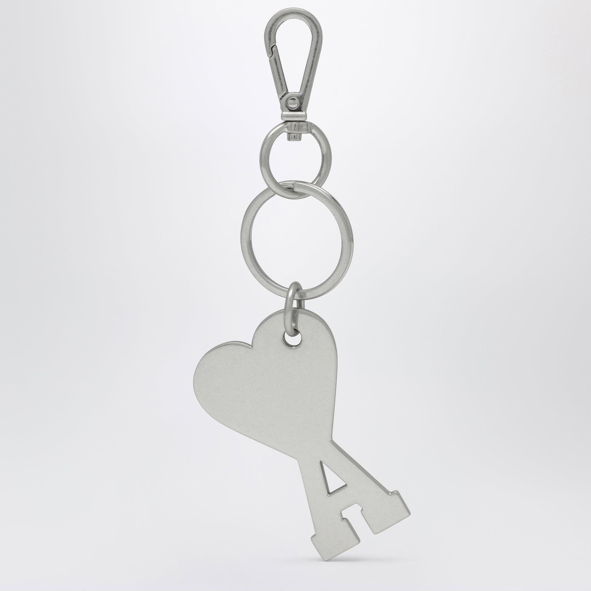 Silver-tone Ami de Coeur metal keyring