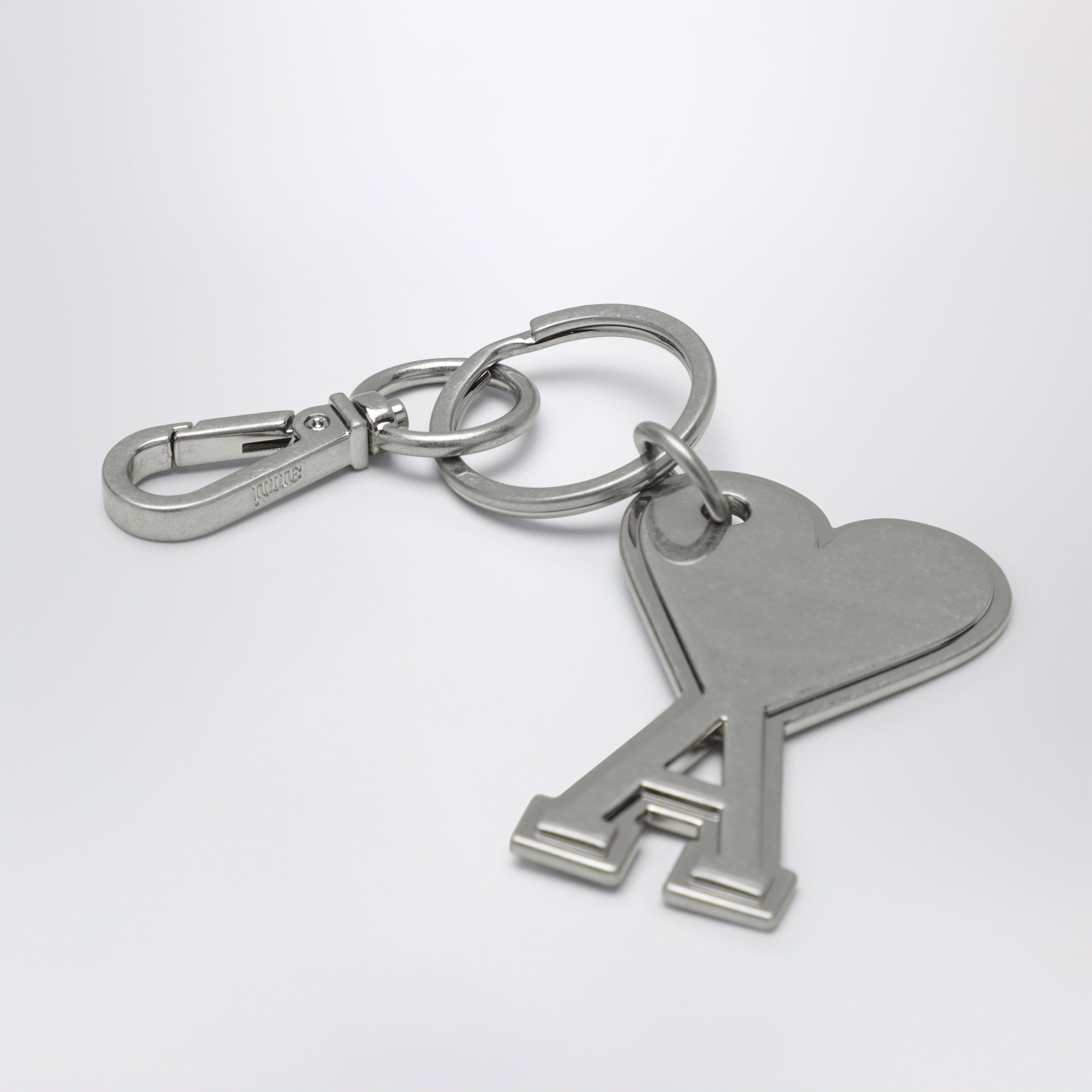 AMI DE COEUR Ami Paris キーリング ハート　シルバー Ami Paris Silver-tone Ami de Coeur metal keyring | TheDoubleF