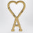 Ami de Cœur keyring with gold-tone metal clasp
