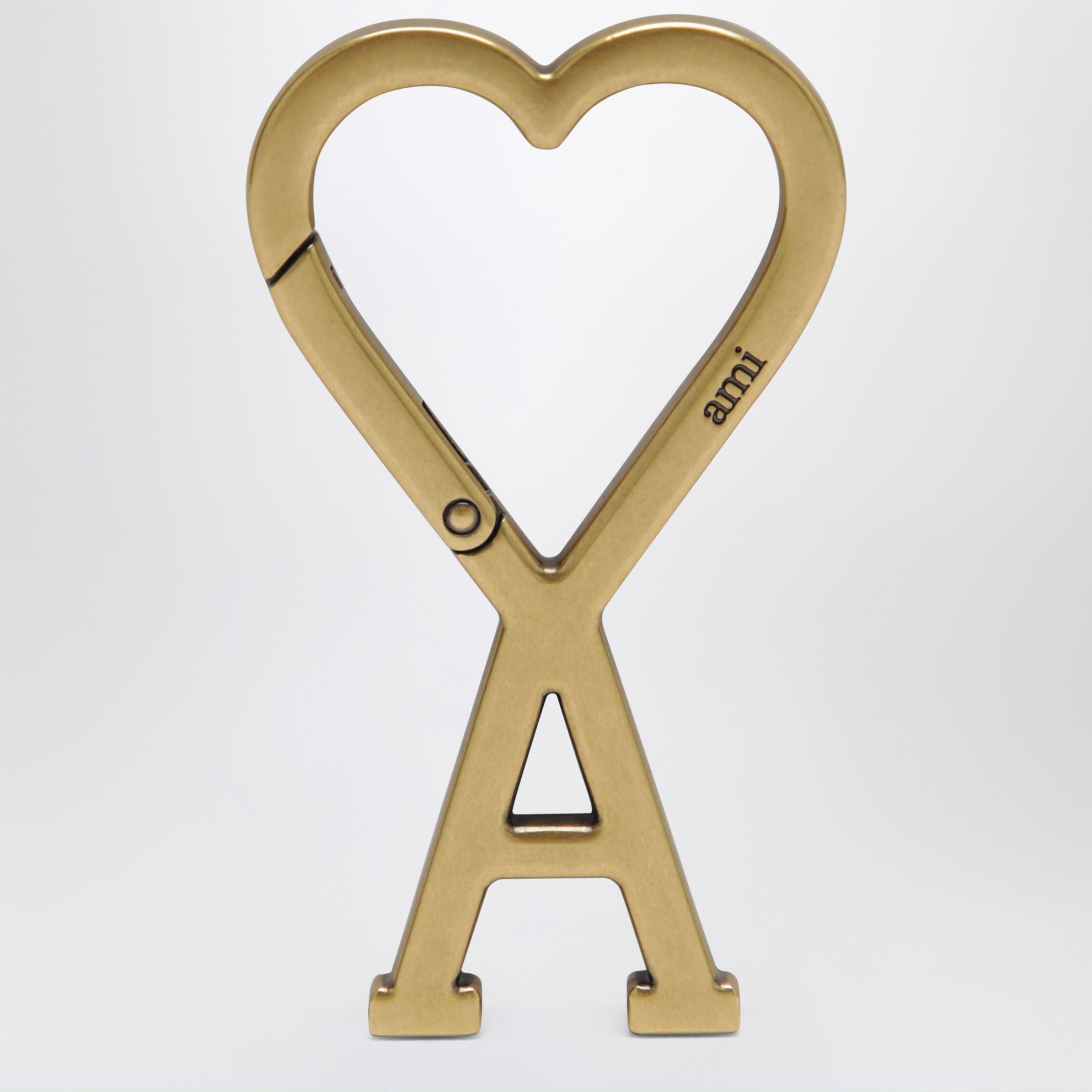 Ami de Cœur keyring with gold-tone metal clasp