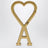 Ami de Cœur keyring with gold-tone metal clasp