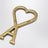 Ami de Cœur keyring with gold-tone metal clasp