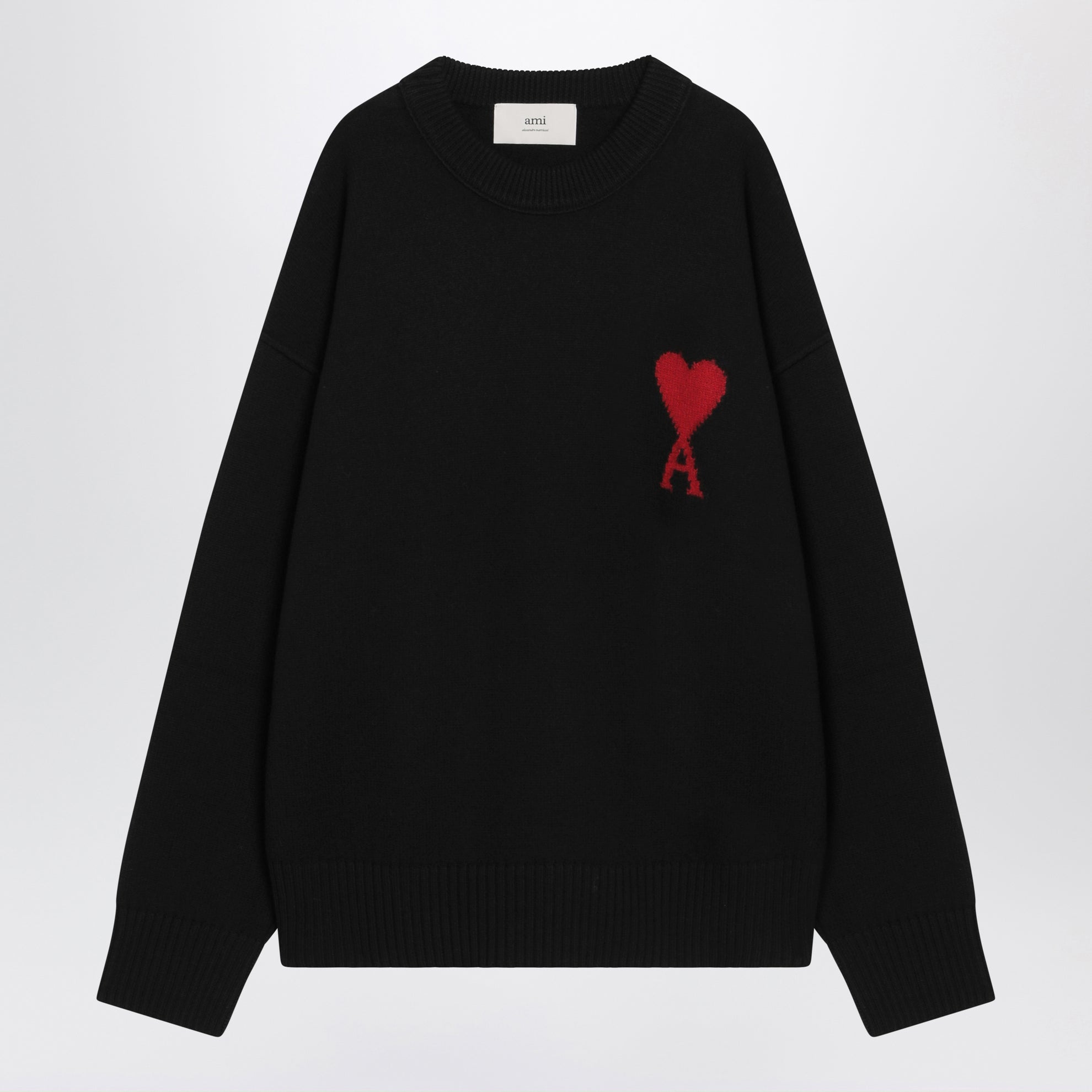 Schwarzer Wollpullover Ami De Coeur