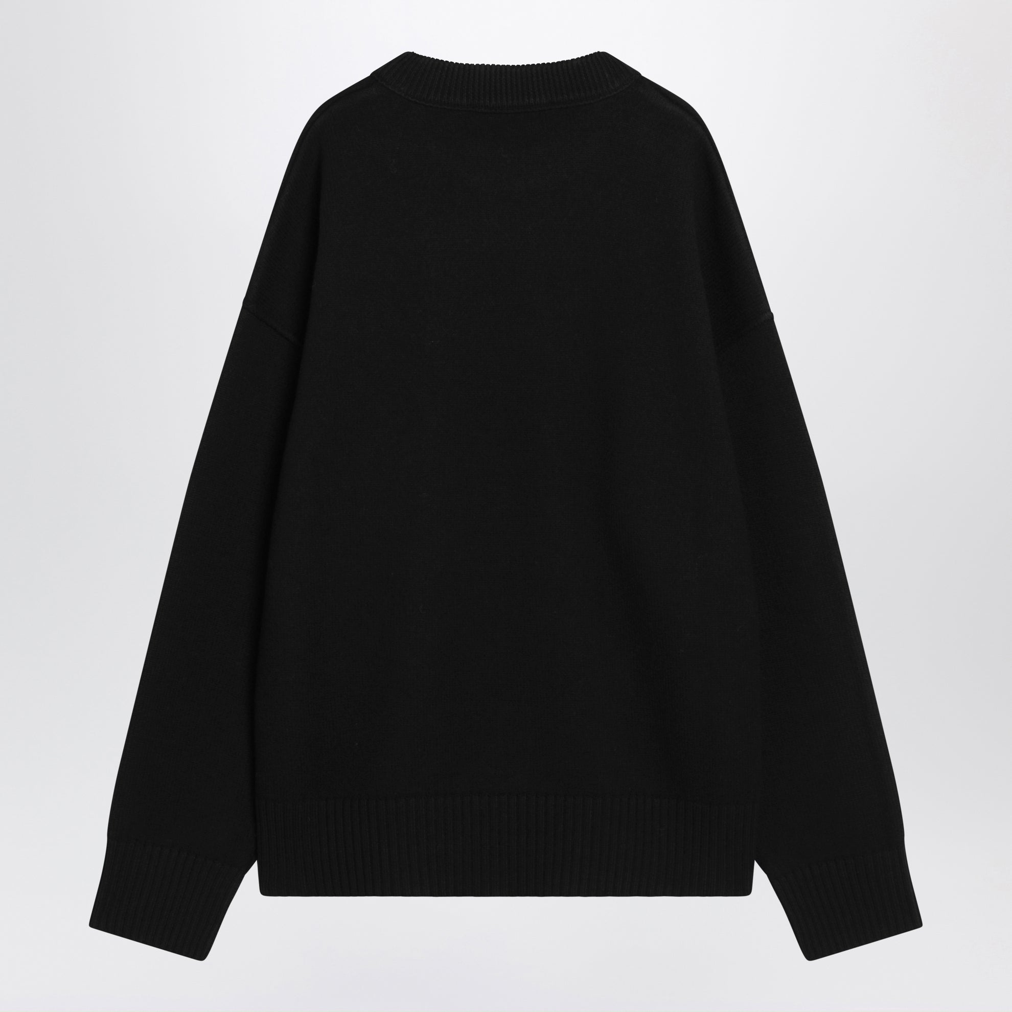 Schwarzer Wollpullover Ami De Coeur