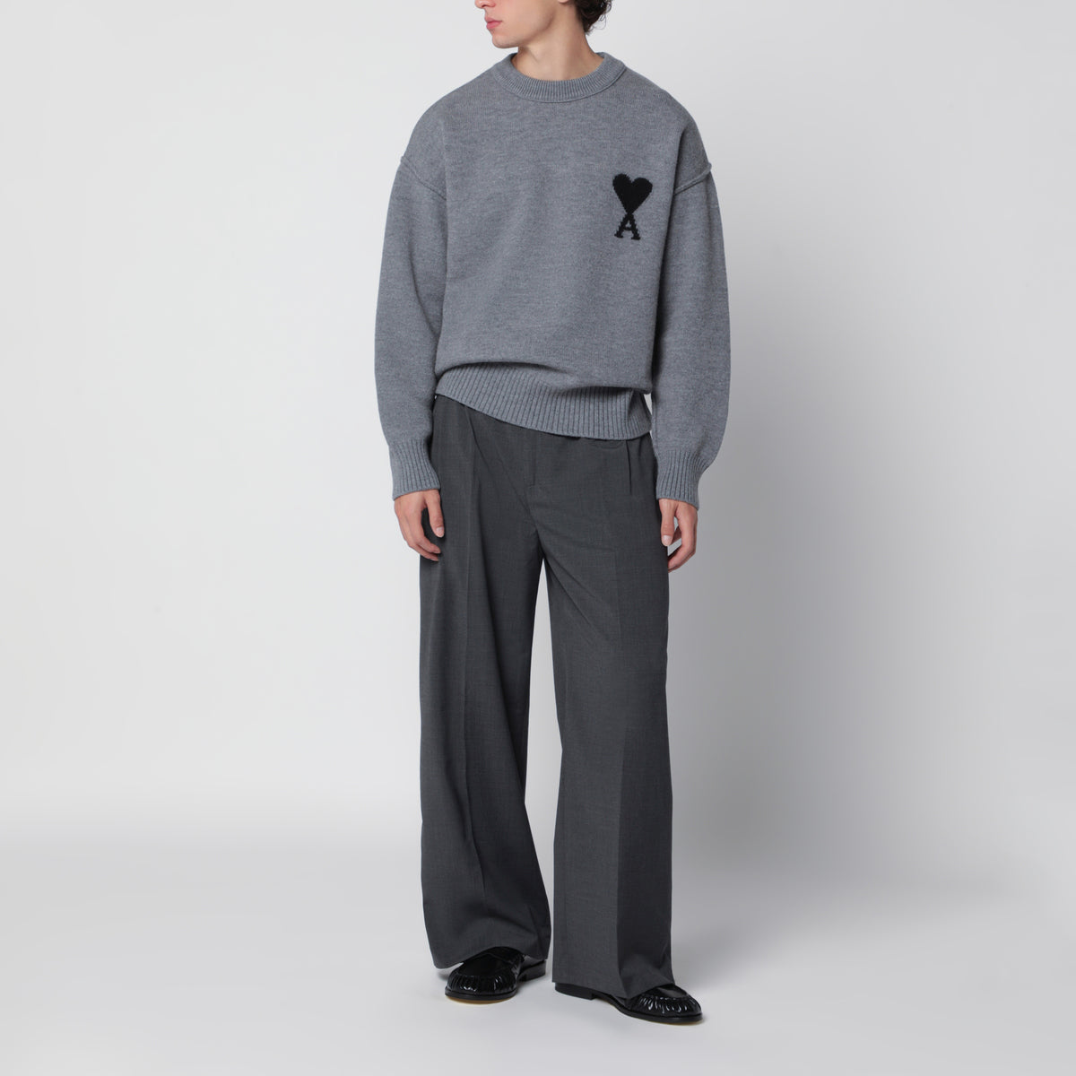 Pull Ami de Coeur gris en laine