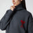 Ami De Coeur Pullover aus grau meliertem Merinowollstrick