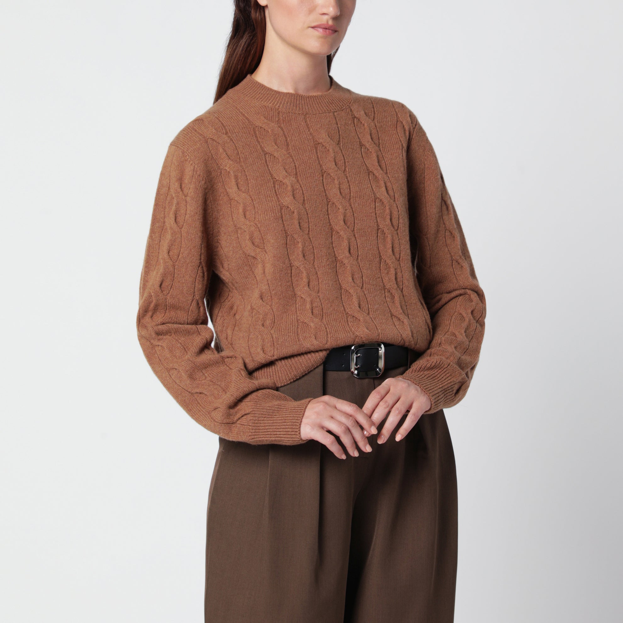 Camel merino wool sweater
