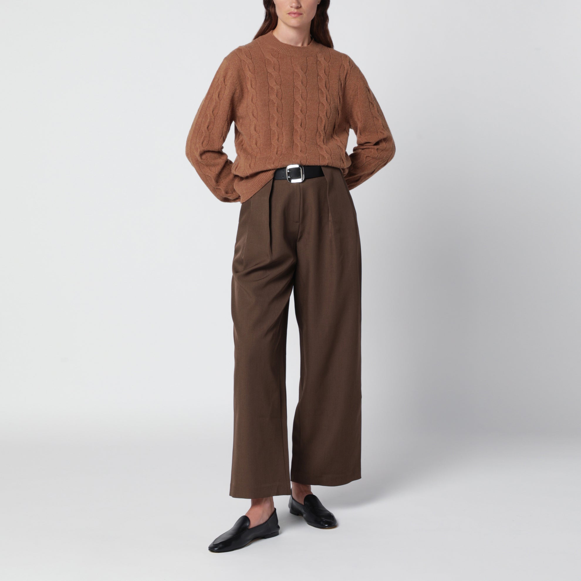Camel merino wool sweater