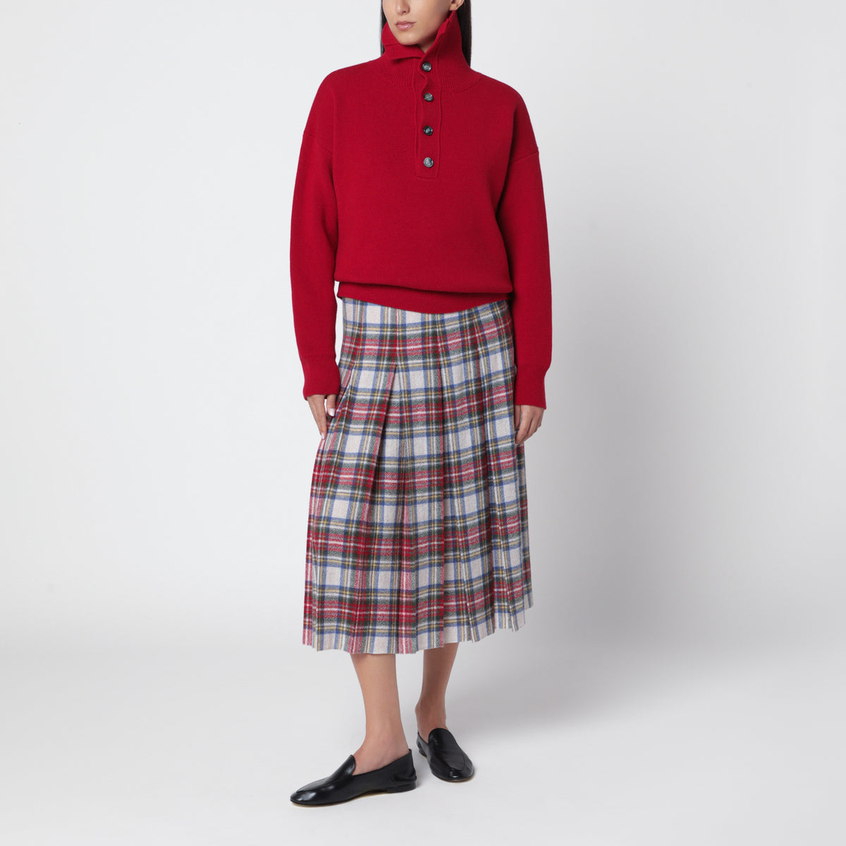 Maglione rosso in lana