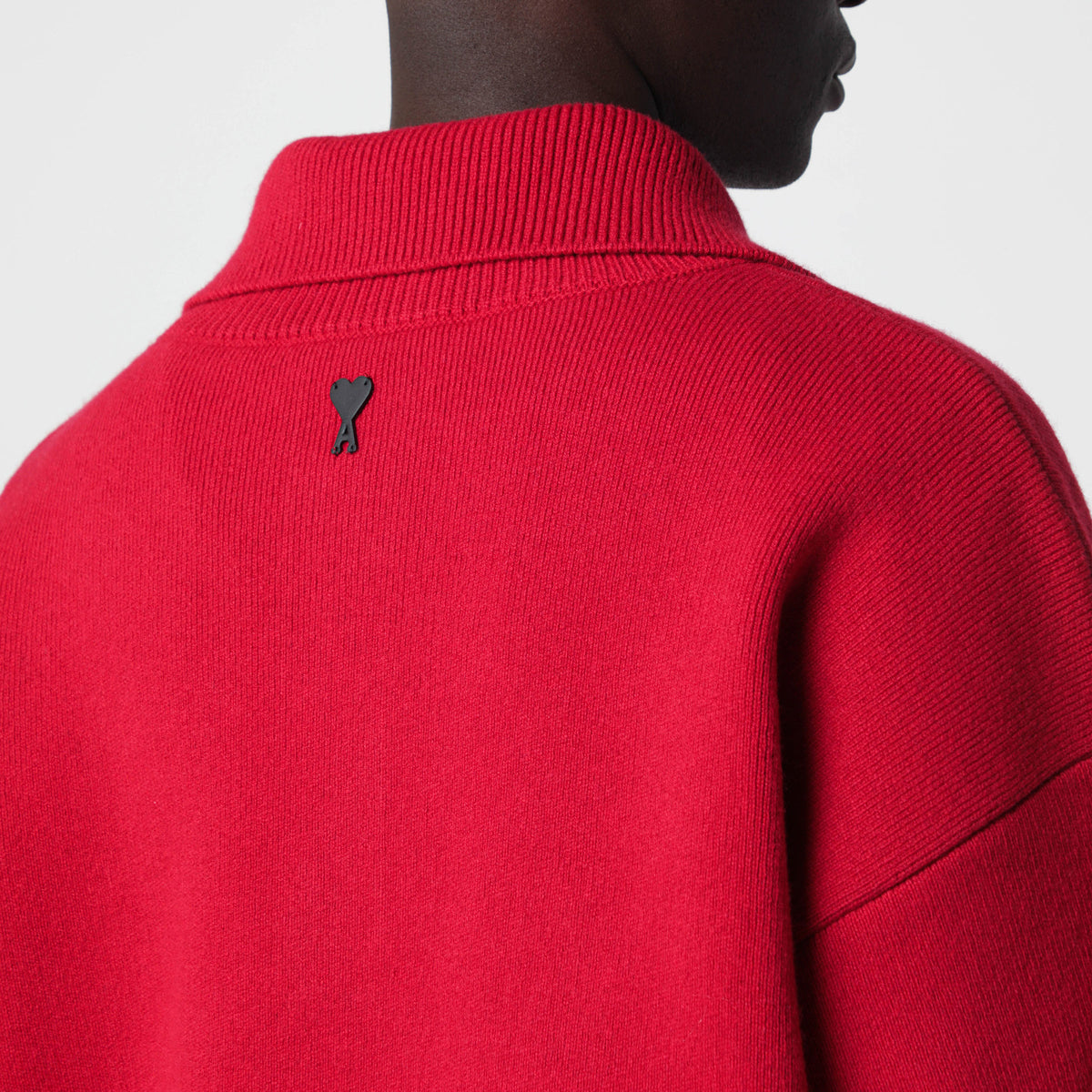 Rubinroter Wollpullover