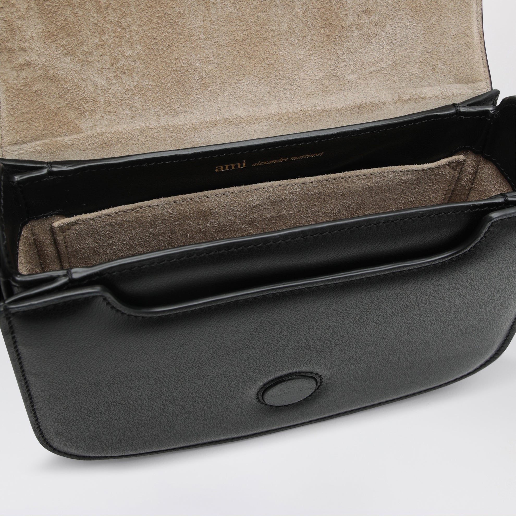 Sac Paris Paris en cuir de veau noir