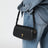 Paris Paris black leather shoulder bag
