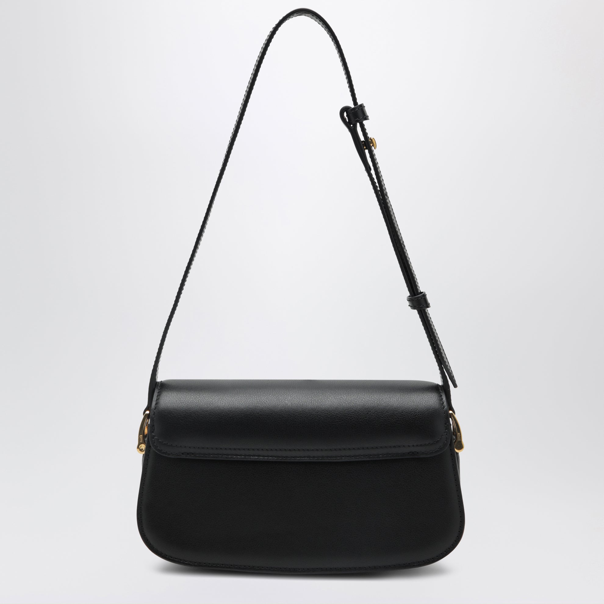 Paris Paris black leather shoulder bag