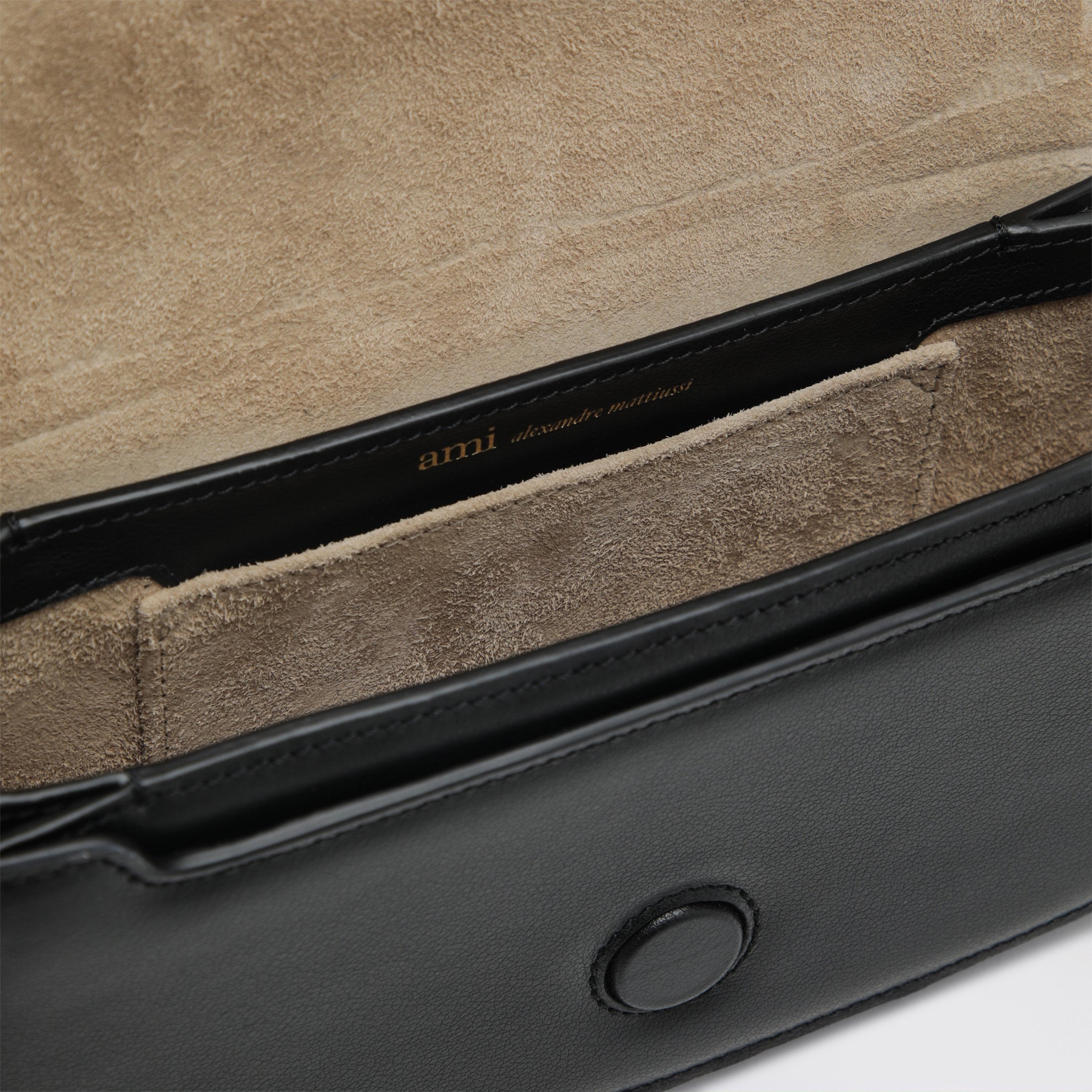 Paris Paris black leather shoulder bag