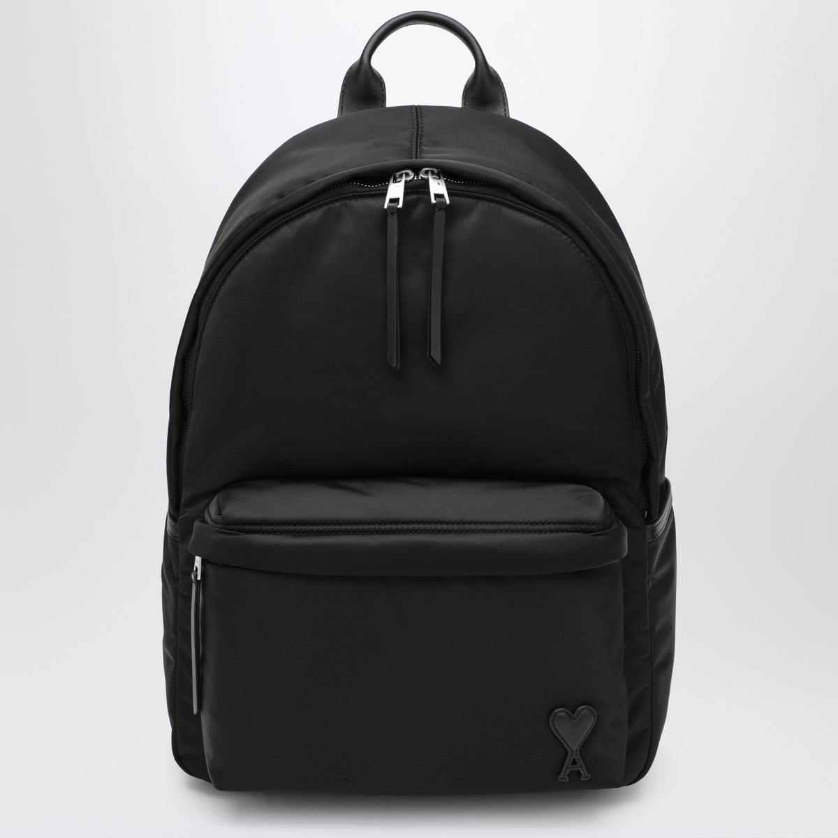 Schwarzer Ami de Coeur Rucksack aus Nylon