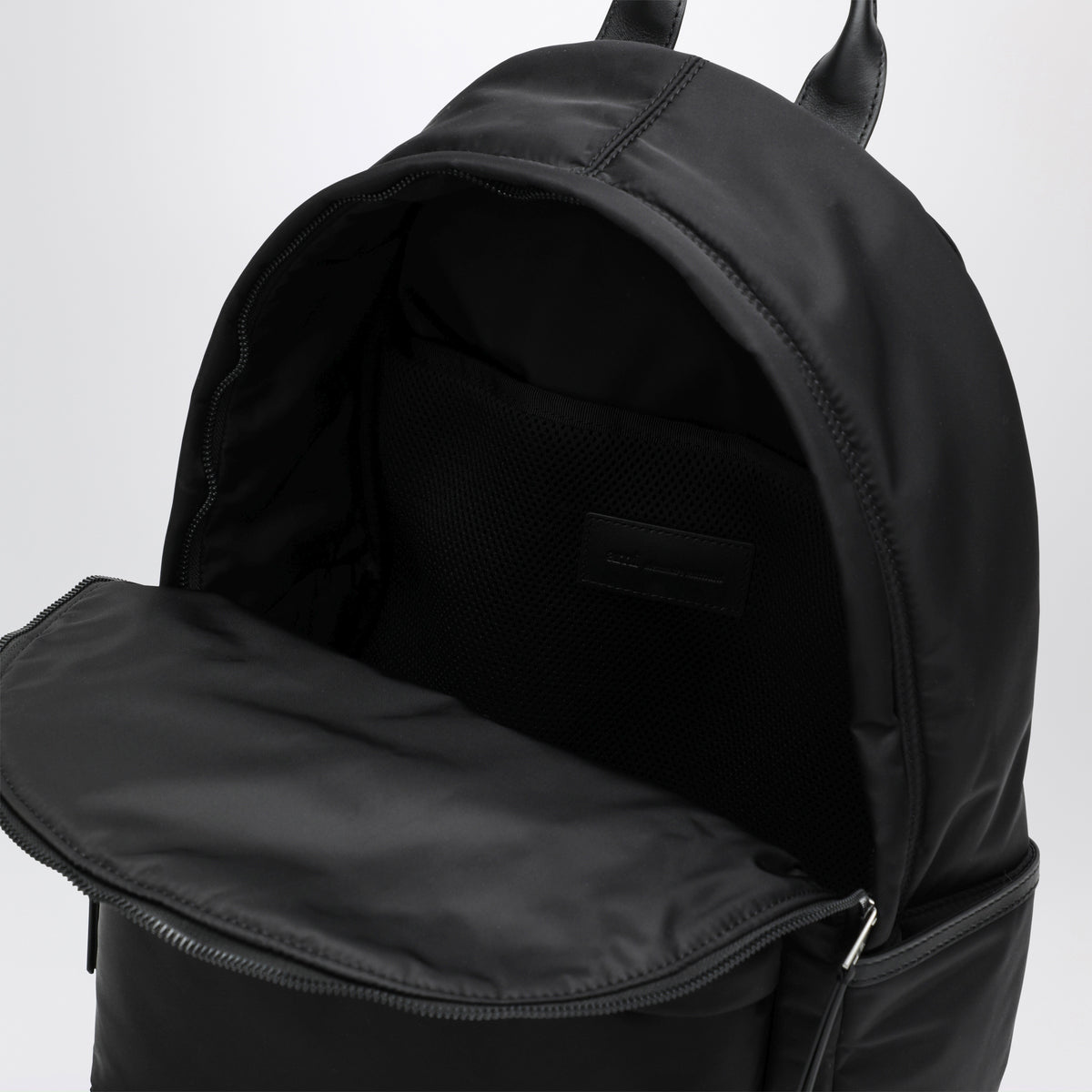 Schwarzer Ami de Coeur Rucksack aus Nylon