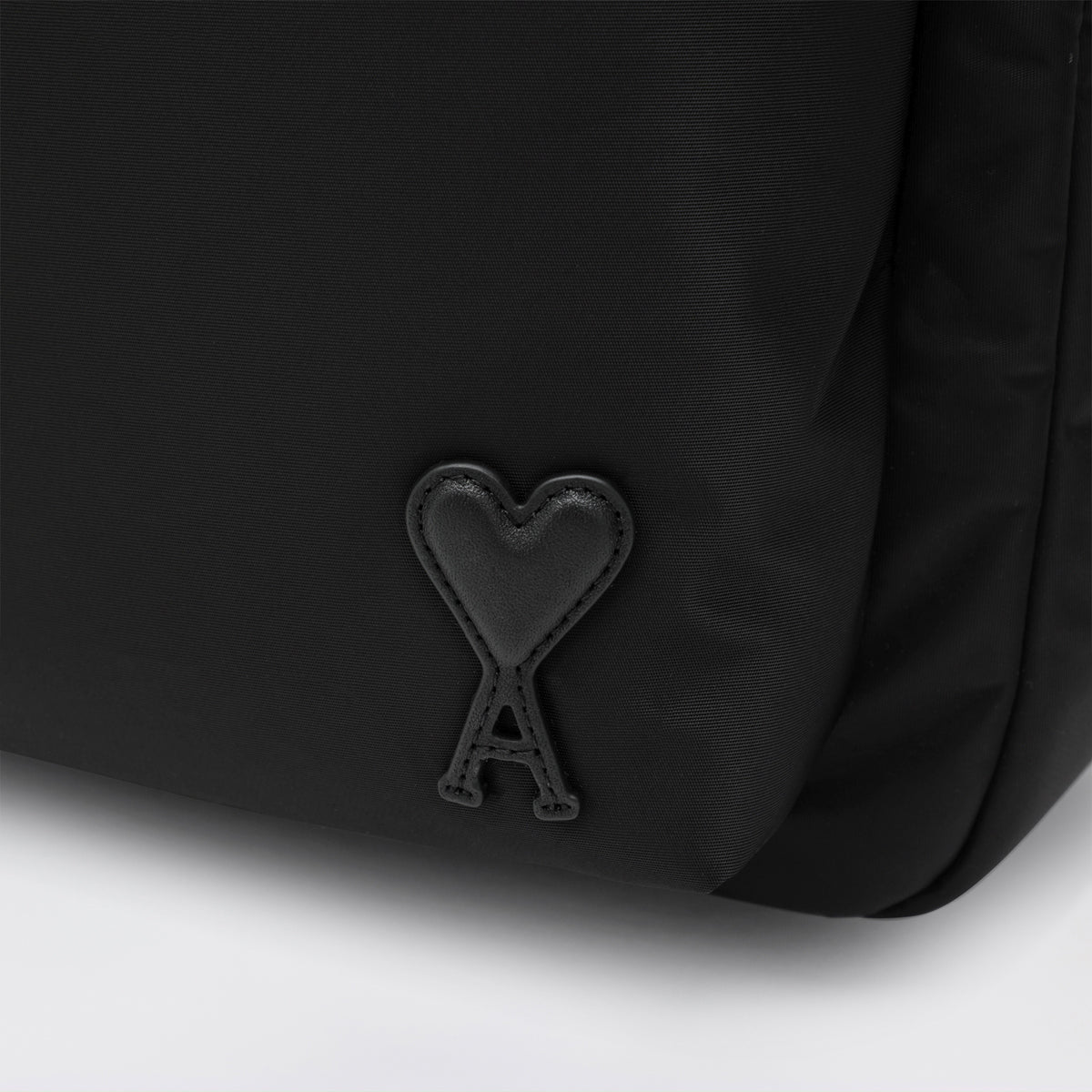 Schwarzer Ami de Coeur Rucksack aus Nylon