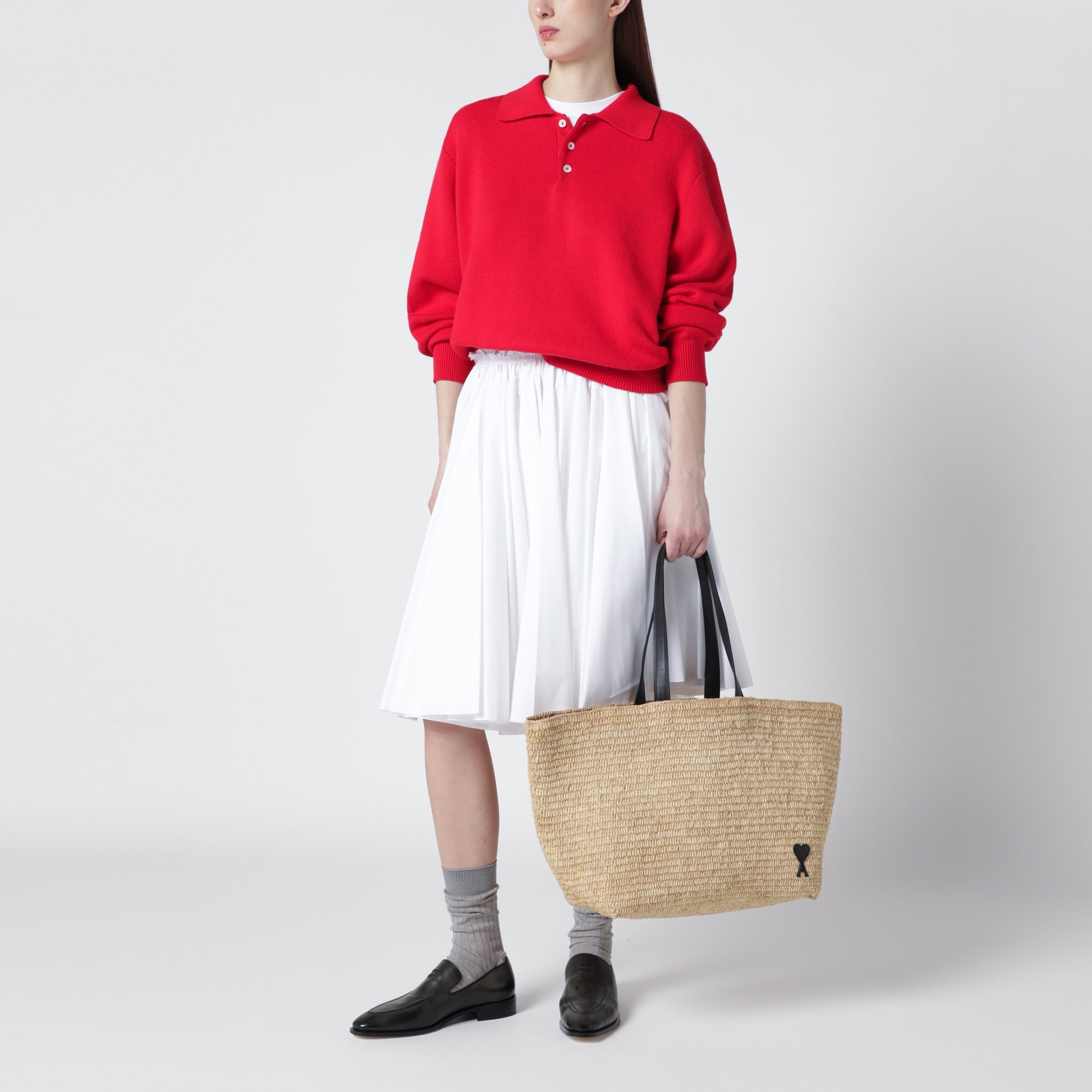 Sac cabas Ami de Coeur en raphia