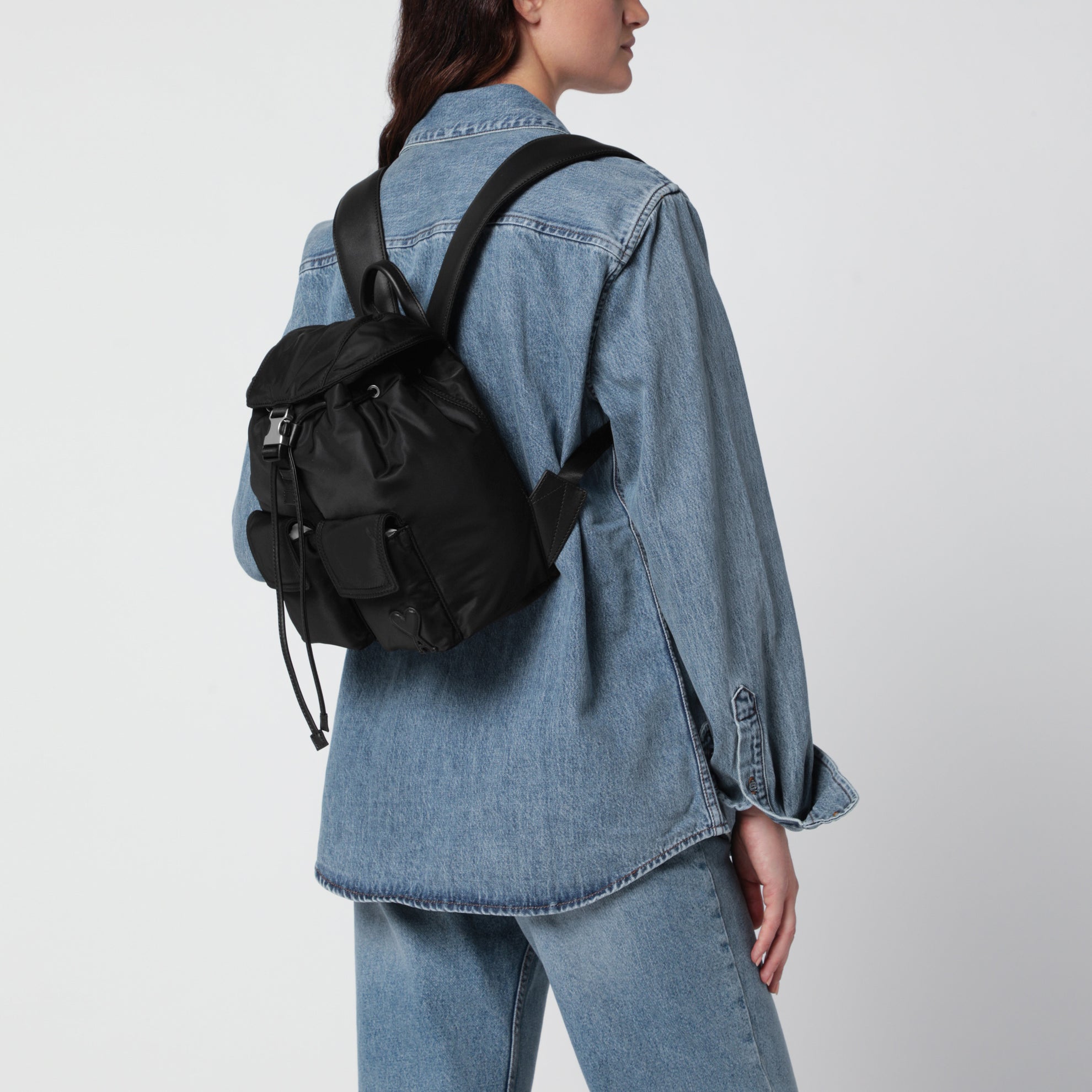 Zaino Marcel piccolo nero in nylon