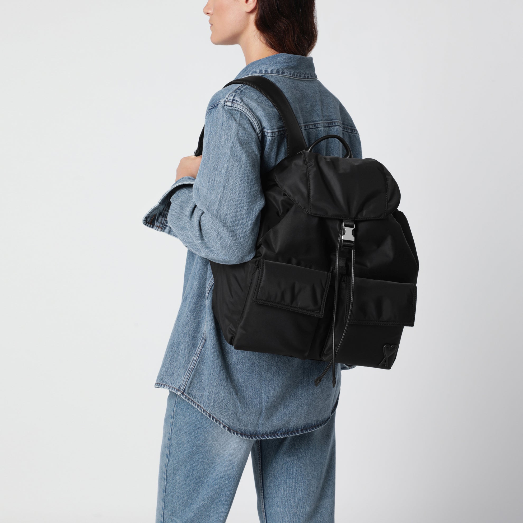 Zaino Marcel nero in nylon