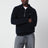 Blue wool and cashmere polo shirt