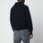 Blue wool and cashmere polo shirt