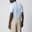 Light blue short-sleeve cotton top