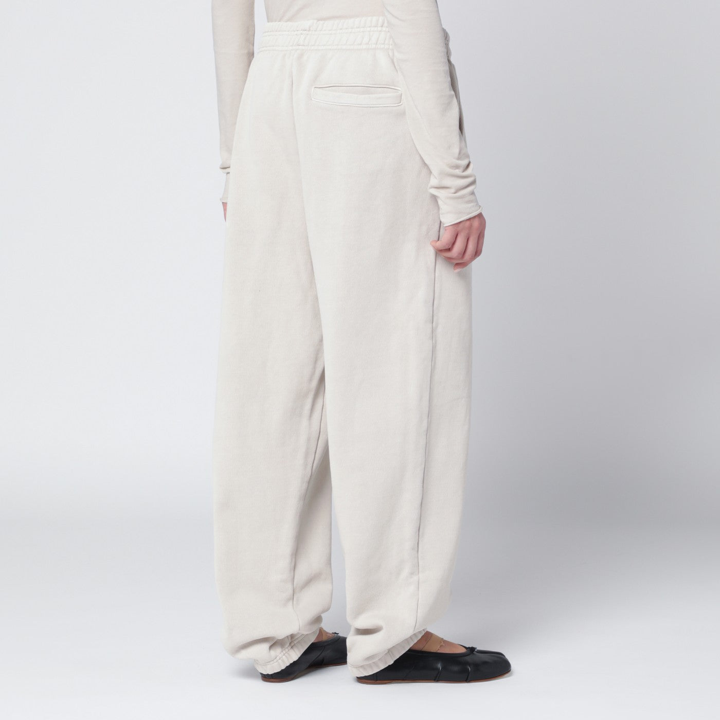 Weiße Jogginghose aus Baumwolle