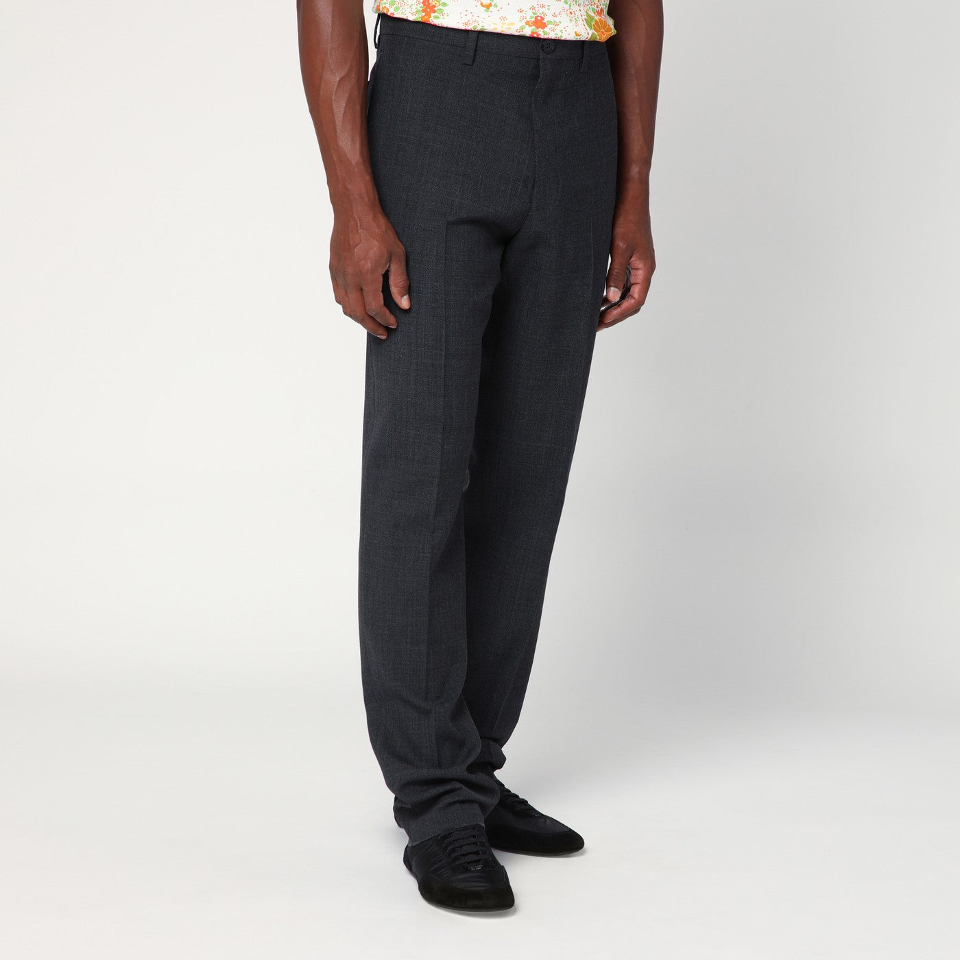 Anthrazitgraue Wollhose